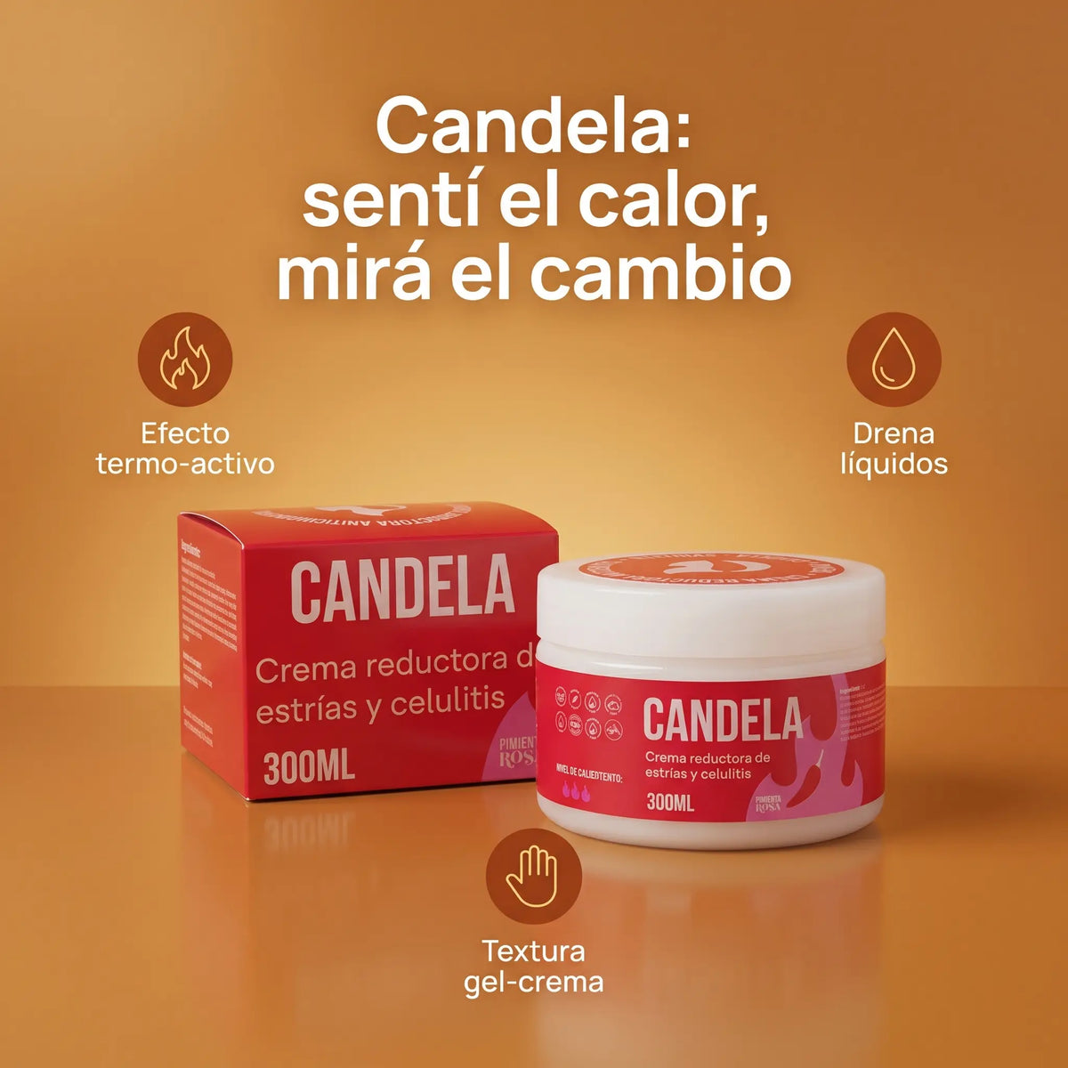 Crema Candela - Siente cómo actúa desde la primera aplicación